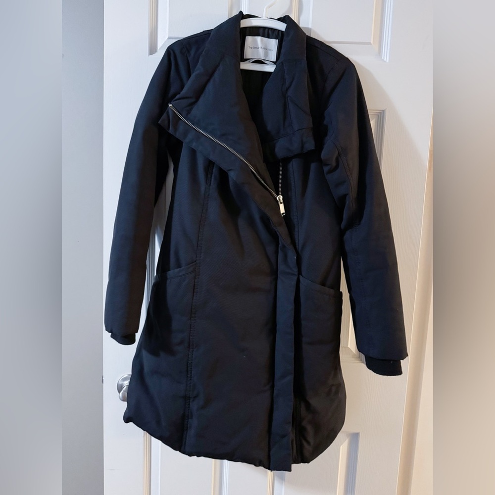 ARITZIA Babaton The Group Acubi Bowerman Puffer Coat Black Goose Down M - Picture 5 of 13